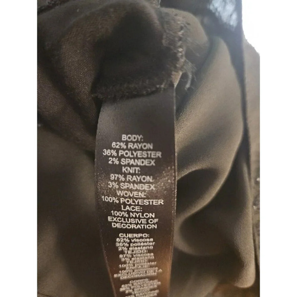 White House Black Market Long Sleeve V Neck Striped Sweater Lace Size Medium - Picture 10 of 12